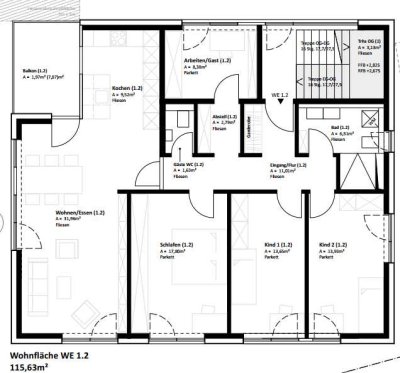 Schöne 5,5 Zimmer-Wohnung - Neubau