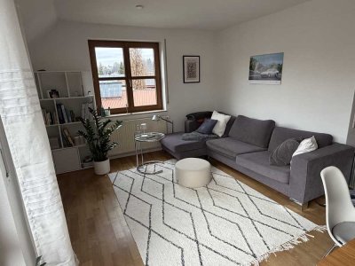 Schön gelegene 3 Zi Maisonette Wohnung, Ebertstraße Tübingen, Balkon, TG Stellplatz, Ausblick