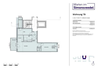 Erstbezug! Großzügige 3-Zimmer-Neubauwohnung mit Balkon und Terrasse im 4. OG in K-Weidenpesch