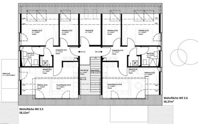 Schöne 3 Dachzimmer-Wohnung - Neubau