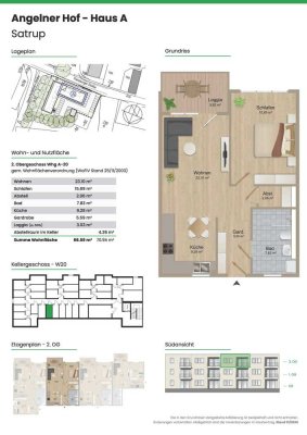 *Moderne 2 Zimmer - Neubauwohnung in Satrup zu vermieten*