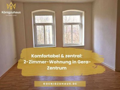 Lichtdurchflutete 2-Zimmer-Wohnung mit Wohlfühlcharakter im Zentrum von Gera