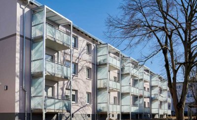 Schöne 1 Zimmerwohnung mit Wohnküche, Balkon und Tageslichtbad in Langen