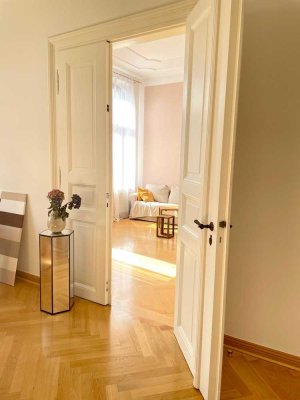 Attraktive Altbau-3-Zimmer Wohnung mit Balkon in Leipzig, unbefristete Untervermietung