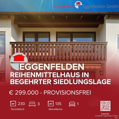 Eggenfelden! Reihenmittelhaus im Split-Level-Stil in gefragter Siedlungslage