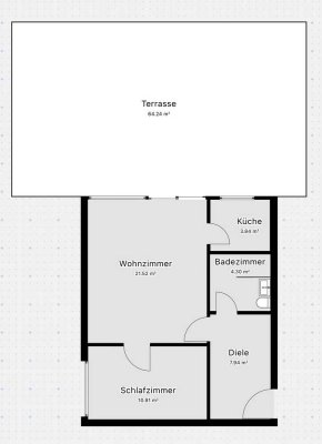 Erstbezug! Helle 2-Zi. Whg. mit EBK und großer Dachterrasse mit Blick ins Grüne - Weßling