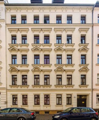 Attraktive 2-Zimmer-Wohnung mit Balkon und Einbauküche, voll möbliert, in Leipzig