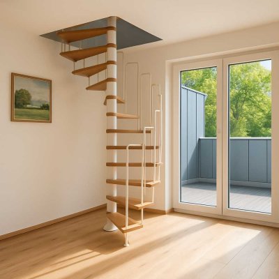 Sonnig, individuell, mit Blick ins Grüne - Maisonette-Wohnung in OB-Buschhausen