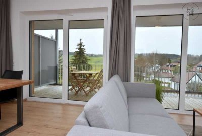 Möblierte, sonnige 3-Zimmer-Erdgeschoss-Wohnung mit 2 Terrassen in Kaufbeuren