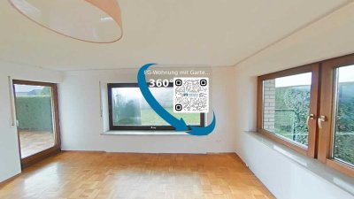 Erdgeschosswohnung in Ortsrandlage mit großem Garten - Virtueller Rundgang hinterlegt