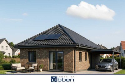 Neubau: Freistehender Bungalow mit Carport in Münkeboe!