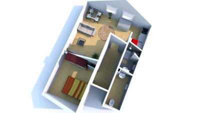 Helle 2,5-Zimmer-Dachgeschosswohnung in Biberach-Mittelberg – Wohlfühlen in ruhiger Zentrumslage