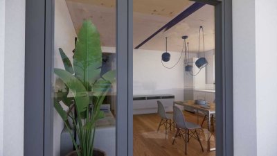 Erstbezug mit Balkon und Einbauküche: Stilvolle 2-Raum-Wohnung in Aspach