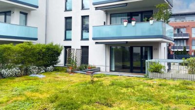 Elegante Wohnung in bester Magdeburger Lage mit Einbauküche, Tiefgaragenstellplatz und Garten.