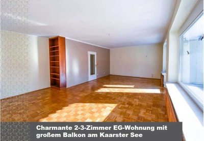 Charmante 2-3-Zimmer EG-Wohnung mit großem Balkon am Kaarster See