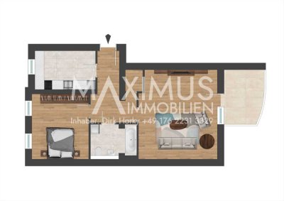 Schicke frisch renovierte ETW mit Balkon in beliebter Lage in Schloßchemnitz