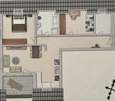 Moderne 3-Zimmer Dachgeschosswohnung in Rodgau (Erstbezug 2021)