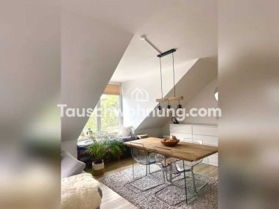 Tauschwohnung: Schöne Dachgeschosswohnung mit Tiefgaragenstellplatz