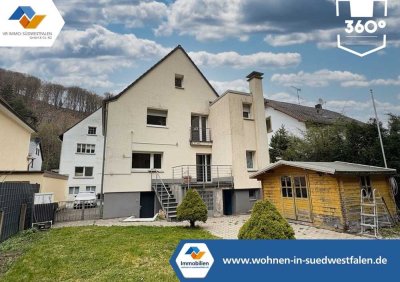 VR IMMO: Gepflegtes Einfamilienhaus mit großzügigem Garten in Werdohl-Eveking zu verkaufen.