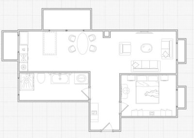 Erstbezug mit Einbauküche: Exklusive 1,5-Raum-Wohnung mit geh. Innenausstattung