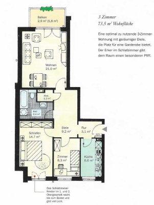 Geschmackvolle 3-Zimmer-Wohnung in Pinneberg-Süd