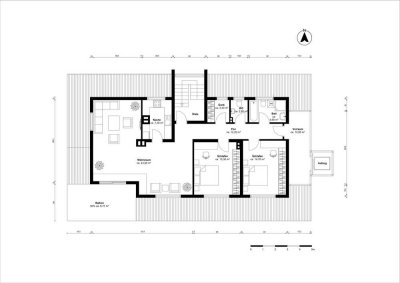 Traumhafte Dachgeschosswohnung mit privatem Fahrstuhl und Garten