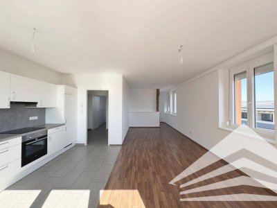 Helle 2 Zimmerwohnung mit Küche, Parkplatz und tollem Ausblick in ruhiger Zentrumslage