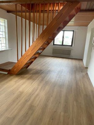 2,5 Zimmer Wohnung + 15 qm ausgebauter Dachboden mit Balkon und Gemeinschaftsgarten