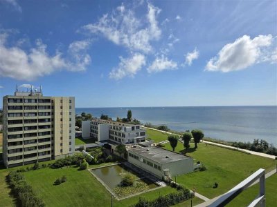 Traumhaftes, renoviertes Zwei-Zimmer-Appartement mit tollem Meerblick, 7.OG, Großenbrode