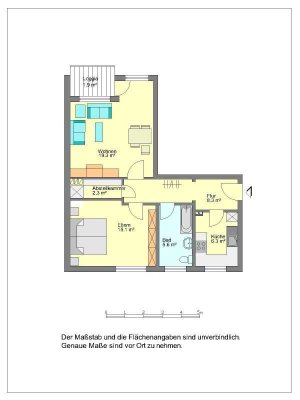 2- Zimmer Wohnung mit Balkon in Herford!