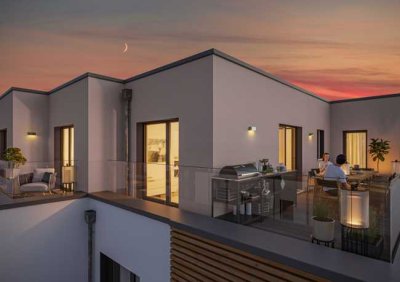sonniges Penthouse (Süd/Ost Ausrichtung) mit hochwertiger Ausstattung, sofort Bezugsfertig!
