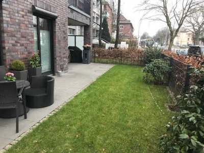 Courtagefreie, moderne 3 Zi. Erdgeschosswohnung mit 90m² und großer Terrasse/Garten + TG Stellplatz!