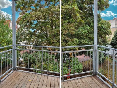 Frisch renovierte 3-Raum Wohnung mit Balkon