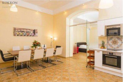 Repräsentative Kanzlei oder Praxis mit Wohnung (derzeit Kurzzeit-Mietwohnung mit 5% Rendite)