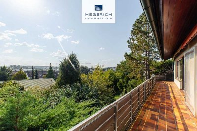HEGERICH: Lichtdurchflutete Architektenvilla mit Fernblick!