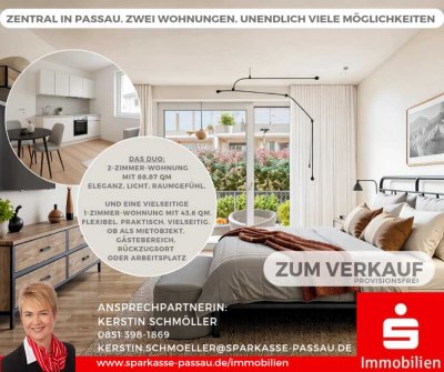 Zwei Wohnungen. Ein Zuhause. Unendlich viele Möglichkeiten - Wohnen mit Niveau im Zentrum von Passau