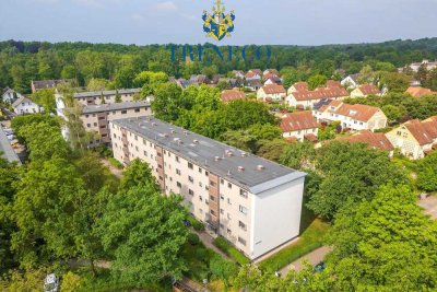 Ruhige 2 Zimmer Wohnung im Grünen - mit Balkon und Stellplatz