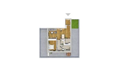 Erstbezug - große 2-Zimmer Wohnung ab 01.01.2026