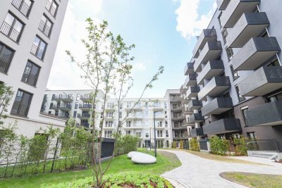 Beeindruckender Wohnkomfort *ERSTBEZUG*: Moderne Etagenwohnung mit Loggia & Balkon