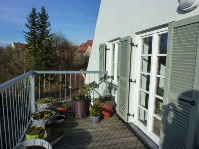 Hofmühle Dillingen - Denkmalgeschützte, charmante 2 ZKB Dachwohnung