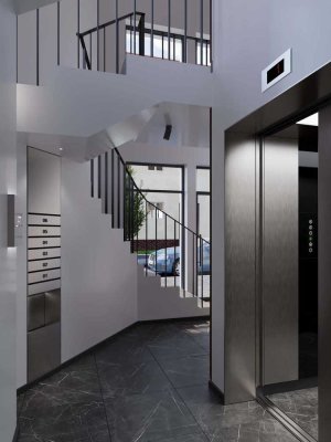 Helle Stadtwohnung, 2 Zimmer, Erstbezug