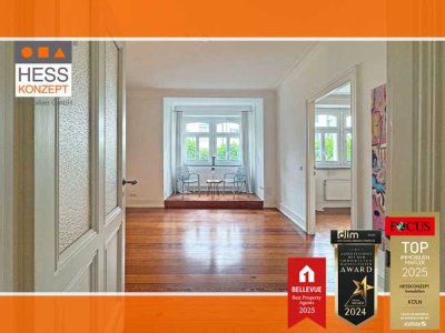 PROFI-FILM ANSCHAUEN: Erdgeschoss-Altbau-Wohnung in begehrtester Wohnlage. Gartennutzung inklusive!