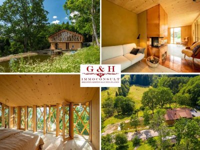 OASE DER RUHE ***Moderner, exklusiver Landsitz (Lodge-Sacherl-Waidlerhaus) mit Stallung***