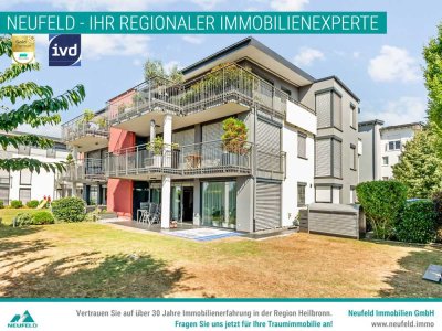 Exklusive Gartenwohnung am Fleiner Feldrand – Wohnen im Grünen!