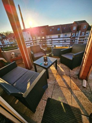 Ruhrpott-Charme Dachgeschosswohnung mit großem Balkon in Bochum-Wattenscheid