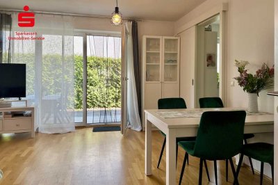 Moderne 2-Zimmer-Wohnung mit eigenem Garten