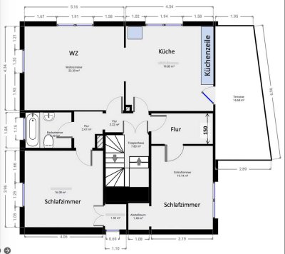 Schöne 3-Zimmer-Wohnung mit Balkon in Königstein im Taunus