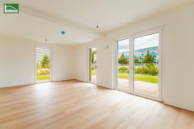 Wie ein Haus ... nur besser _ Erdgeschosswohnung mit großem Garten im Hirschfeld mit effizienter Erdwärme-Heizung