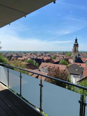 Exklusive 3-Zimmer -Wohnung mit gehobener Ausstattung und Blick in die Rheinebene