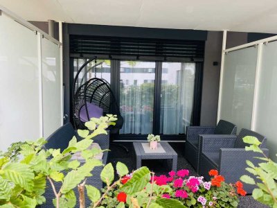 Perfekt für einen Singel - charmantes und modernes Apartment mit kleinem Garten